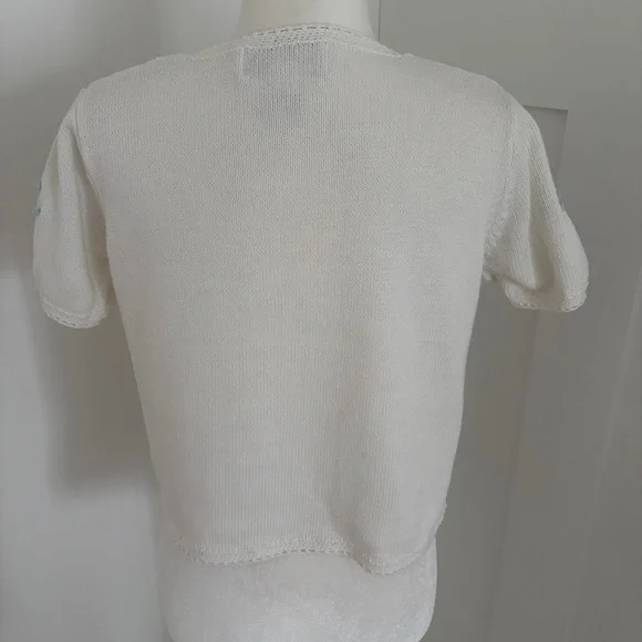 Bedford Fair Petite XS Dragonfly Embellished Cardigan Sweater Button Up *H28 - Picture 3 of 4